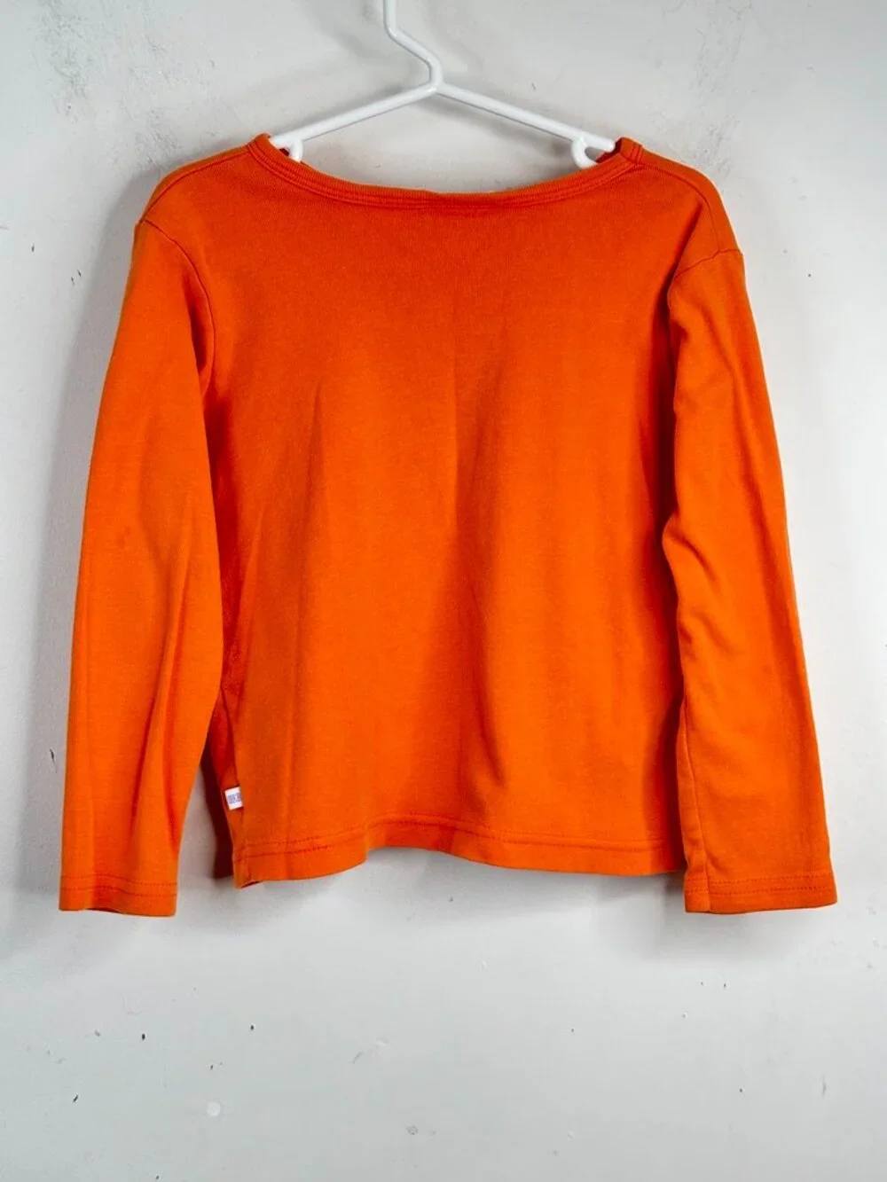 VTG OshKosh Embroidered Halloween Shirt 5 Orange Long Sleeve Witch Pumpkin 90s